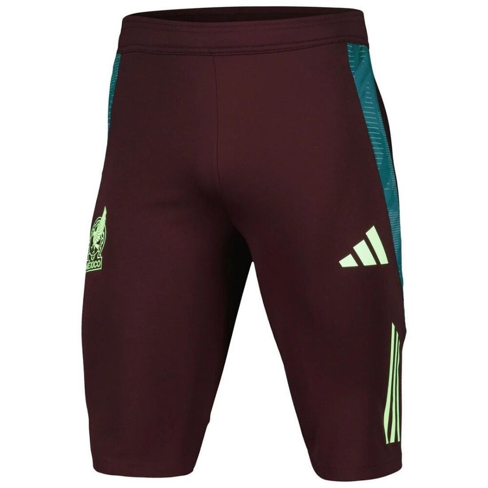adidas Men's Mexico Tiro Aeroready Soccer Training Shorts Burgundy Large